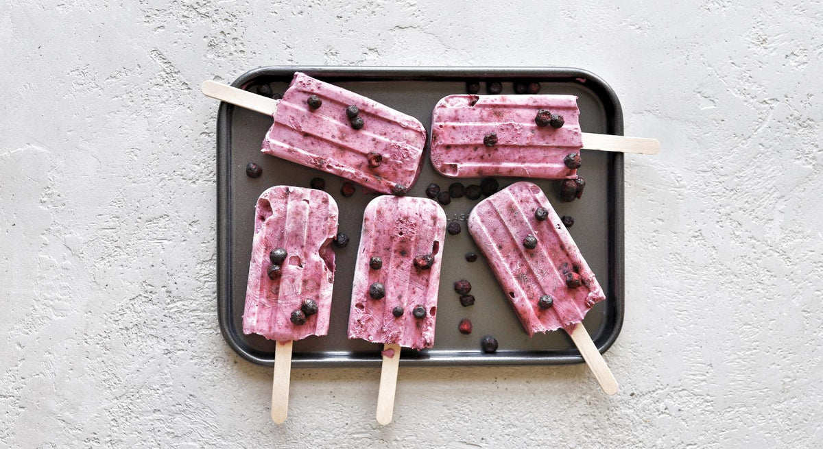 Blaubeer Popsicles