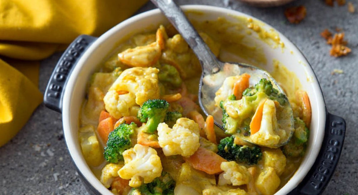 Pikantes GemĂĽse-Curry