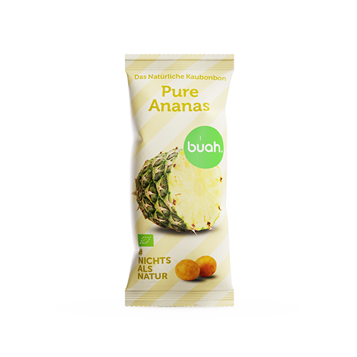 Produktbild Verpackung Ananas Kaubonbons von buah